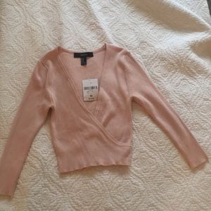 Cropped sweater top form forever21